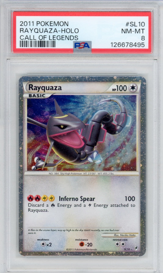 Pokemon Rayquaza PSA 8 Call Of Legends POP *258*