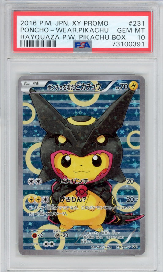 Pokemon Pikachu Poncho PSA 10 Japanese