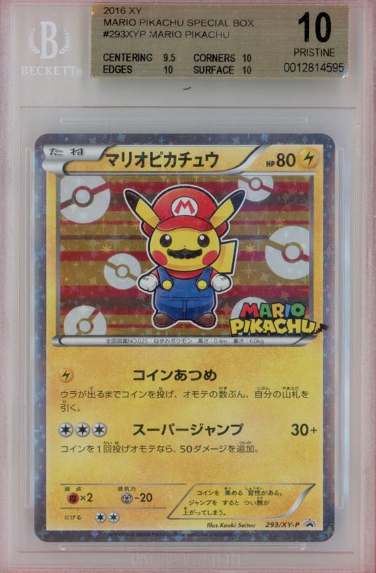 Pokemon Pikachu Mario Poncho BGS 10