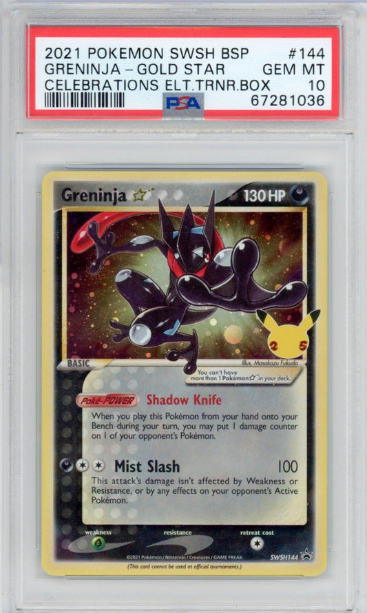 Pokemon Greninja PSA 10 Gold Star