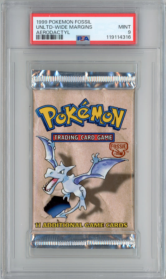 Pokemon Fossil 1st Aerodactyl PSA 9