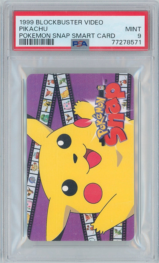 Pokémon Pikachu Snap Card PSA 9 Blockbuster Video