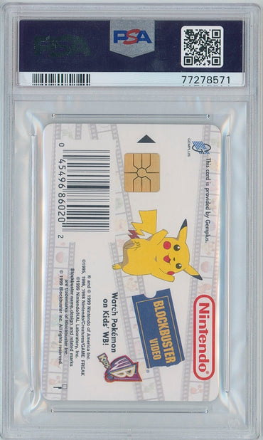 Pokémon Pikachu Snap Card PSA 9 Blockbuster Video