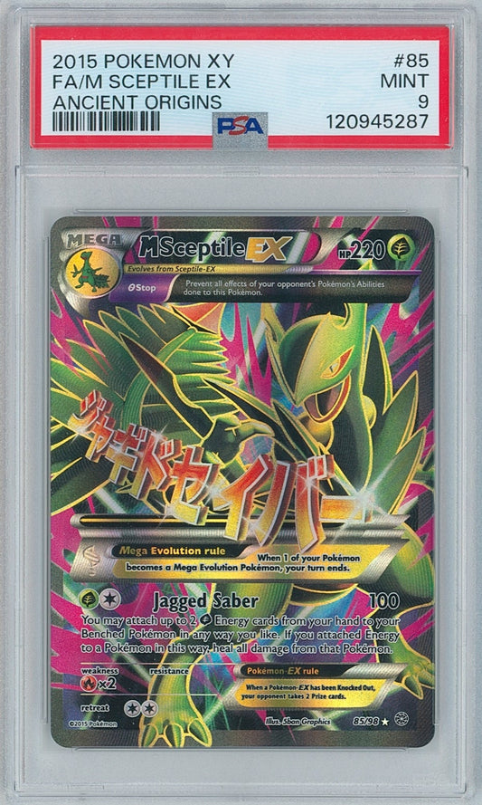 Pokémon Mega Sceptile EX PSA 9 Ancient Origins New Cert
