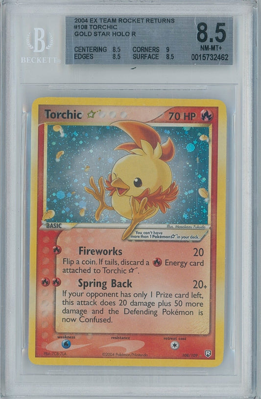 Pokémon Torchic Beckett 8.5 Team Rocket Returns