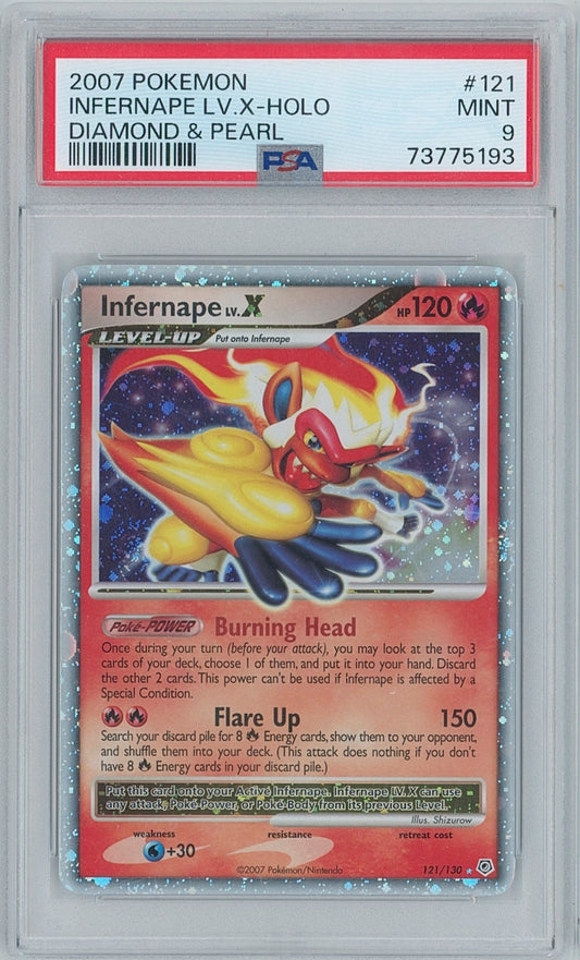 Pokémon Infernape LV. X PSA 9 Diamond & Pearl