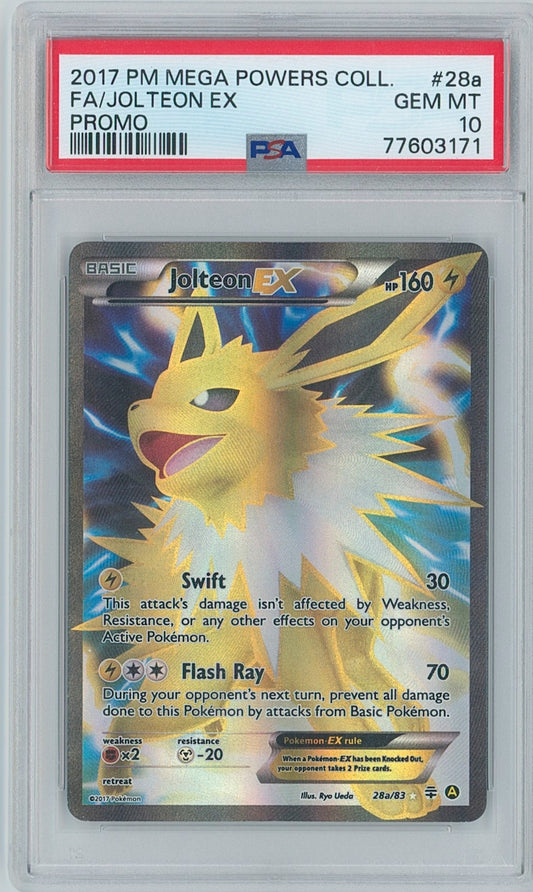 Pokémon Jolteon EX PSA 10 Mega Powers Collection Promo