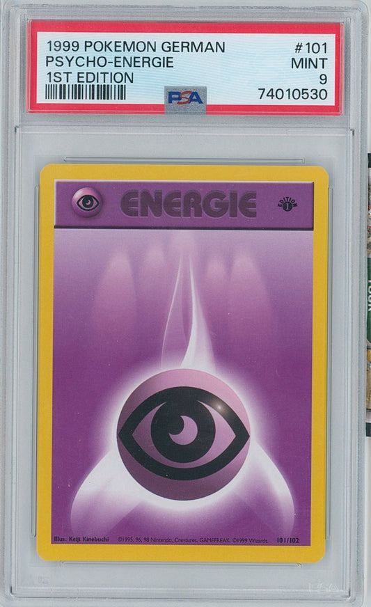 Pokémon German Psychic Energy PSA 9 1st Edition Base Set