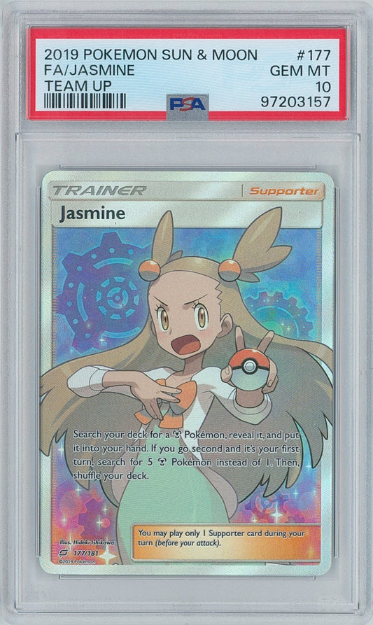 Pokémon Jasmine PSA 10 Team Up New Cert
