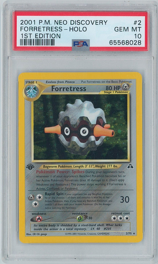Pokémon Forretress PSA 10 1st Edition Neo Discovery