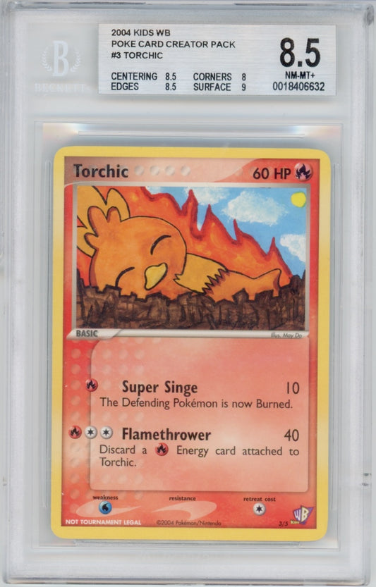Pokemon Torchic BGS 8.5 Creator Pack *POP 3*