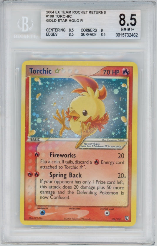 Pokemon Torchic BGS 8.5 Gold Star POP *74*