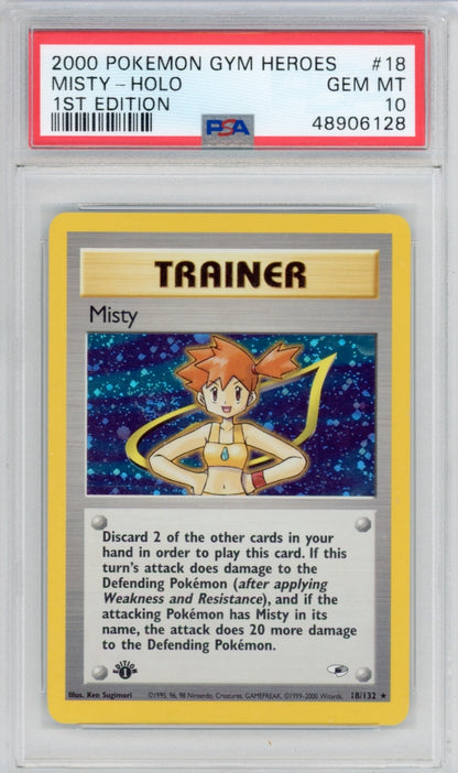Pokemon Misty PSA 10 1st POP *191*