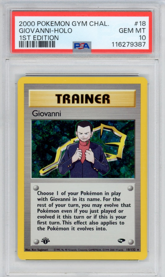 Pokemon Giovanni PSA 10 1st