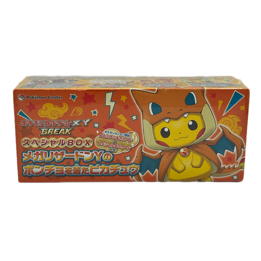 Japanese Pokemon Center Pikachu Poncho Mega Charizard Y