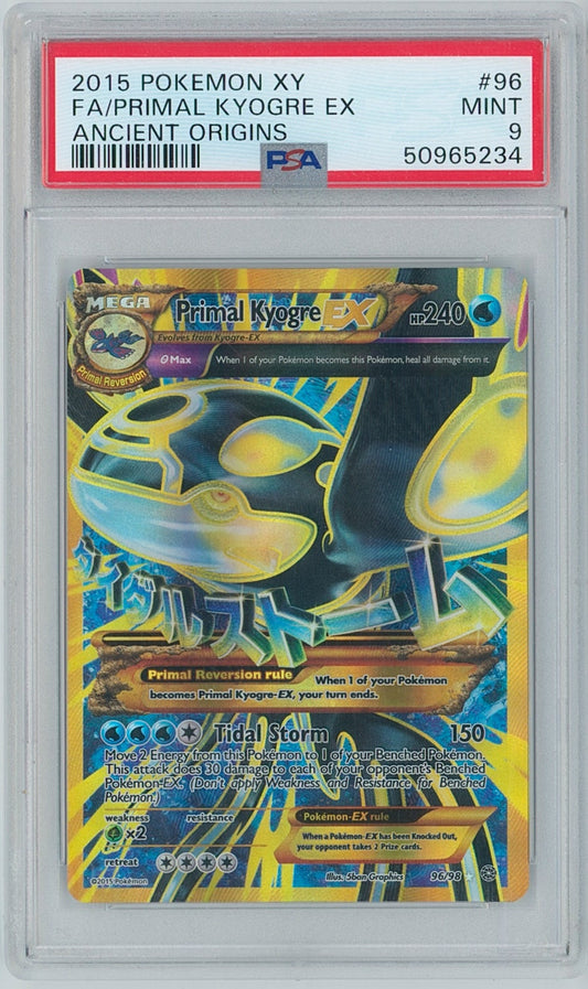 Pokémon Primal Kyogre PSA 9 Ancient Origins