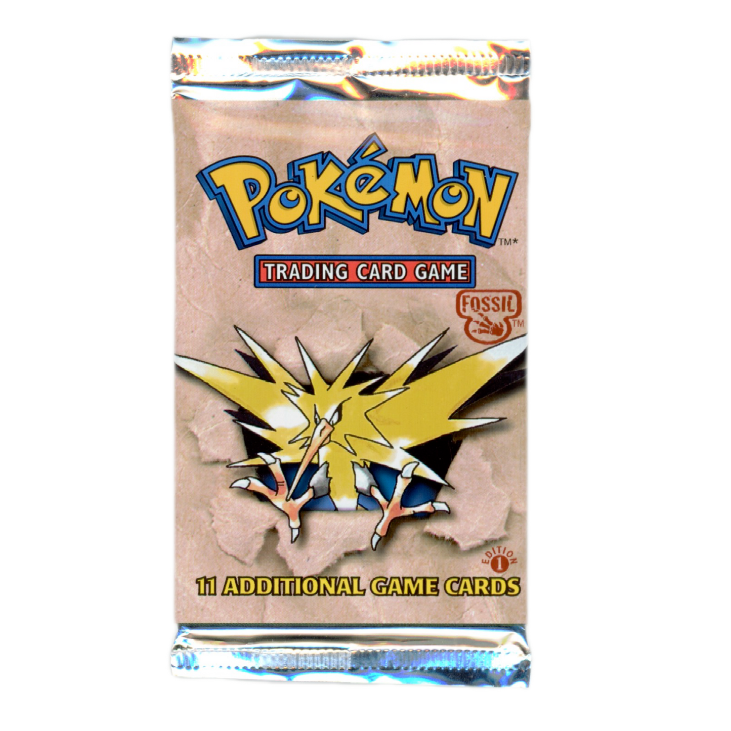 Pokemon Fossil 1st Edition Booster Pack